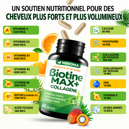 Biotine MAX+ & Collagène