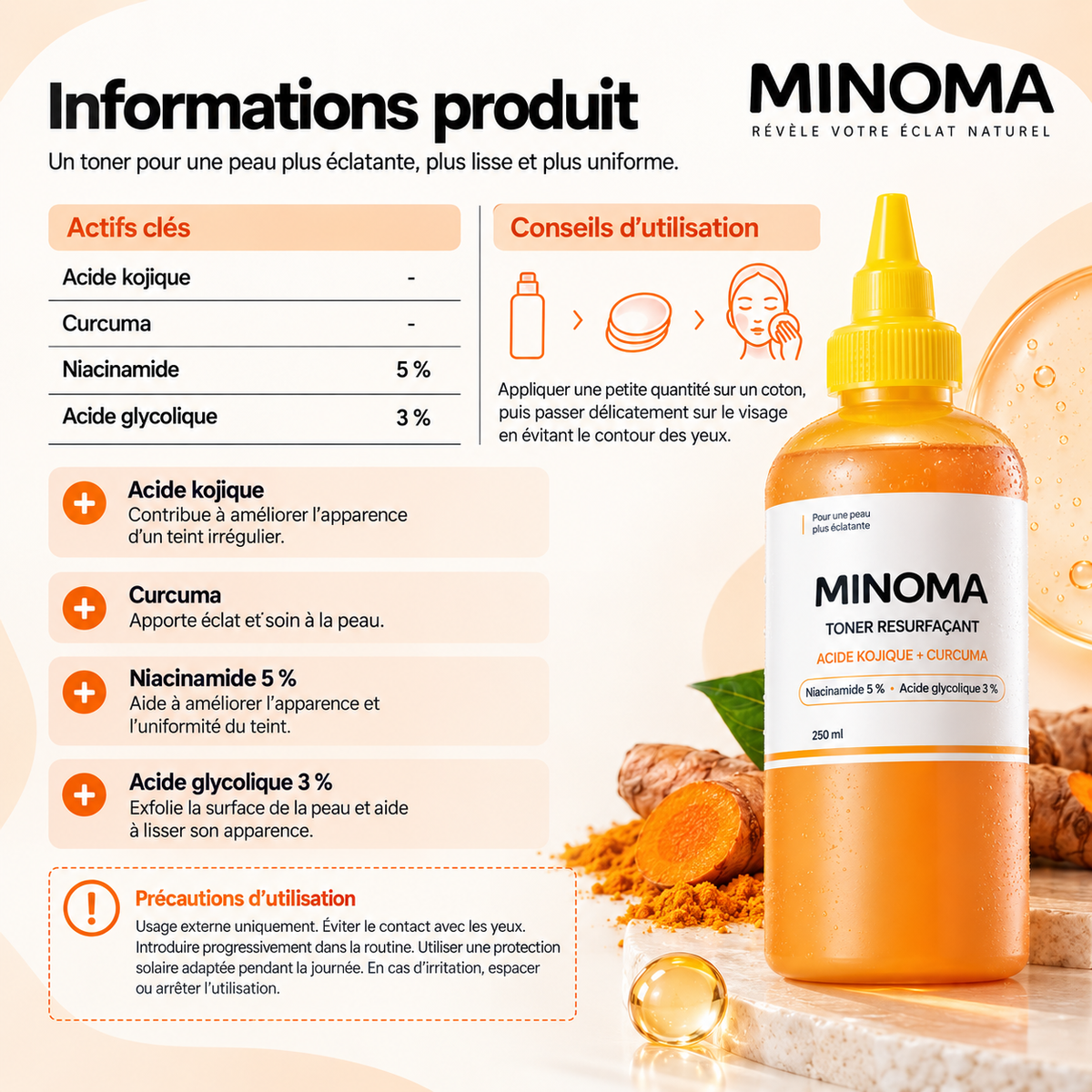 MINOMA — Toner Éclat Anti-Taches