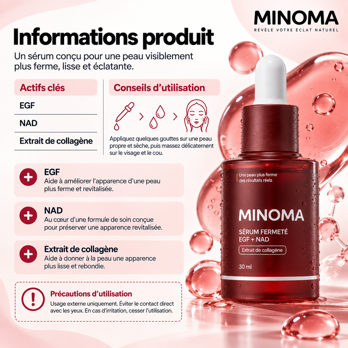 Sérum MINOMA EGF + NAD