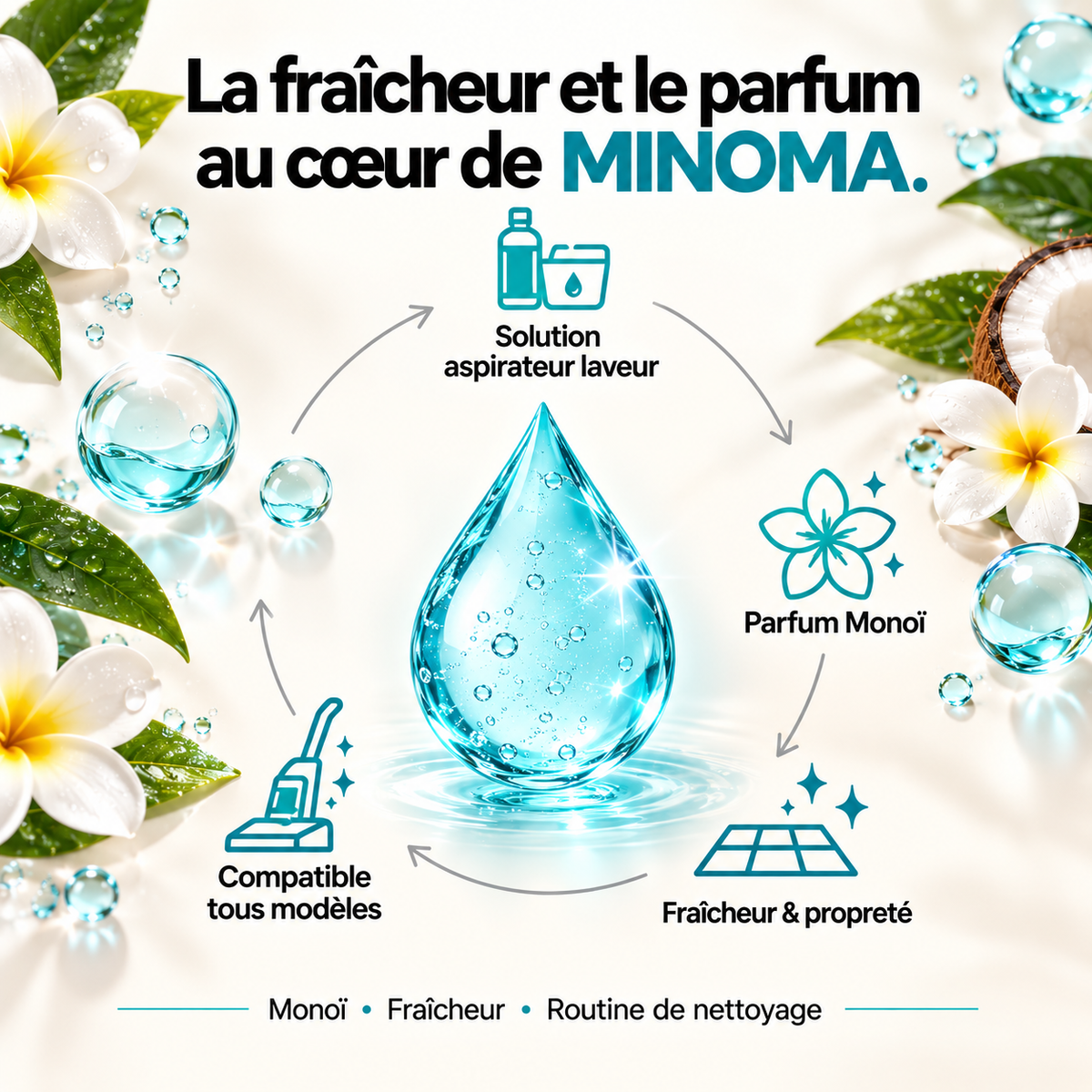 Solution Aspirateur Laveur Monoï