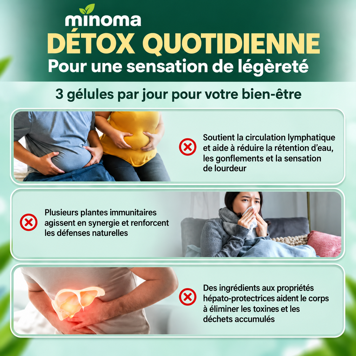 MINOMA Drainage Lymphatique 21-en-1