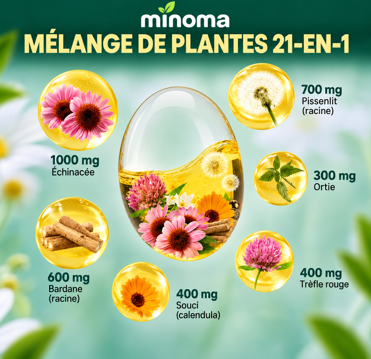 MINOMA Drainage Lymphatique 21-en-1
