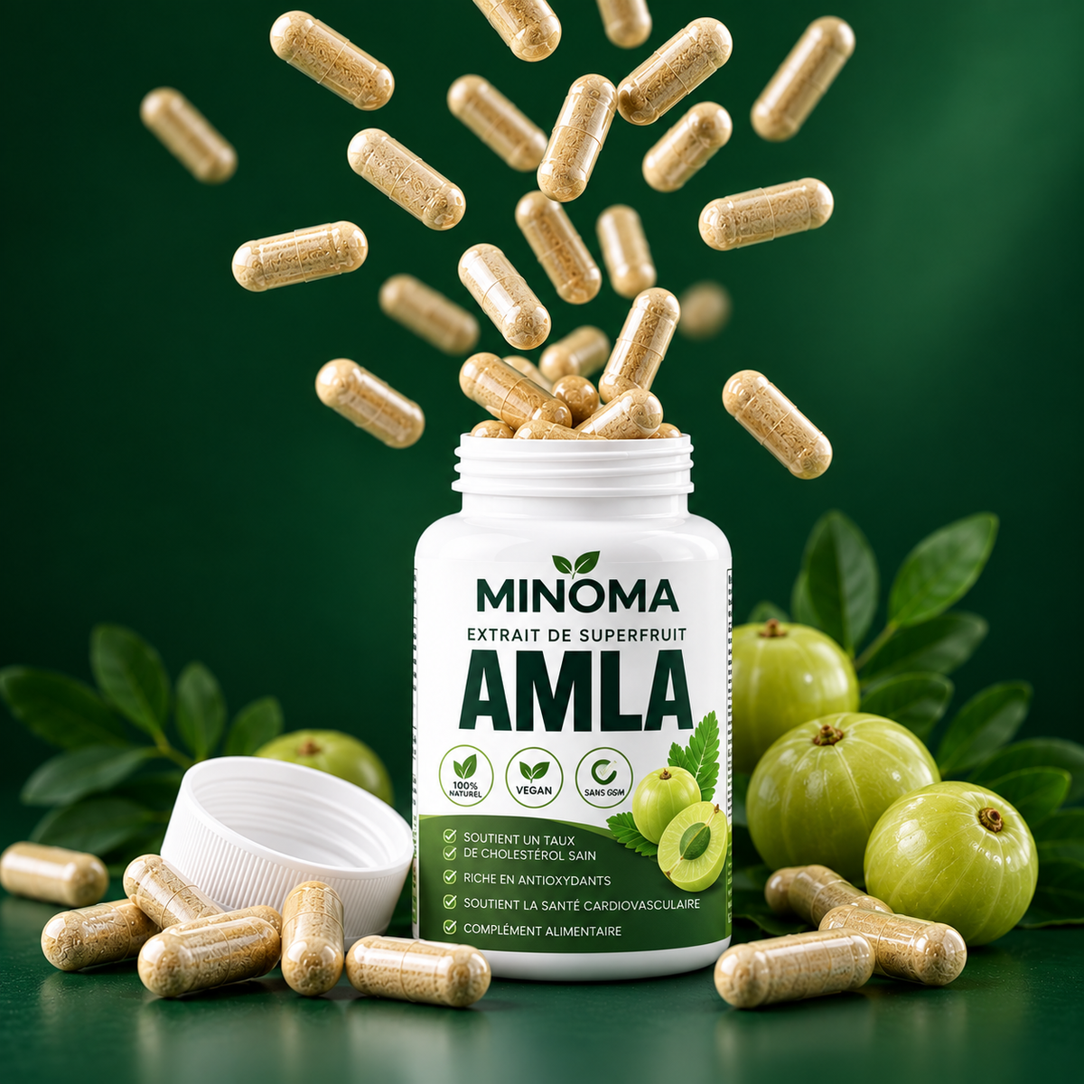 Flacon MINOMA et capsules