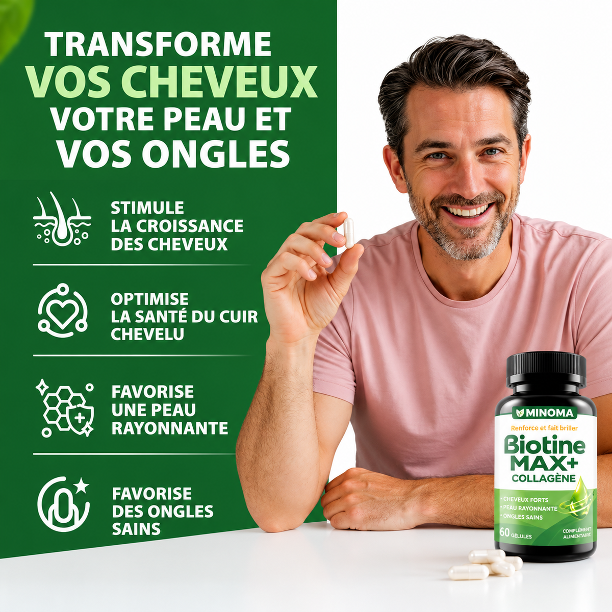 Biotine MAX+ & Collagène